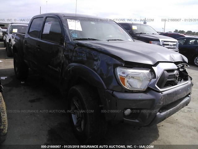 5TFJU4GN0DX042280 - 2013 TOYOTA TACOMA DOUBLE CAB PRERUNNER GRAY photo 1