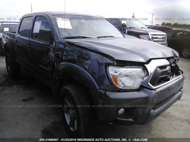 5TFJU4GN0DX042280 - 2013 TOYOTA TACOMA DOUBLE CAB PRERUNNER GRAY photo 6