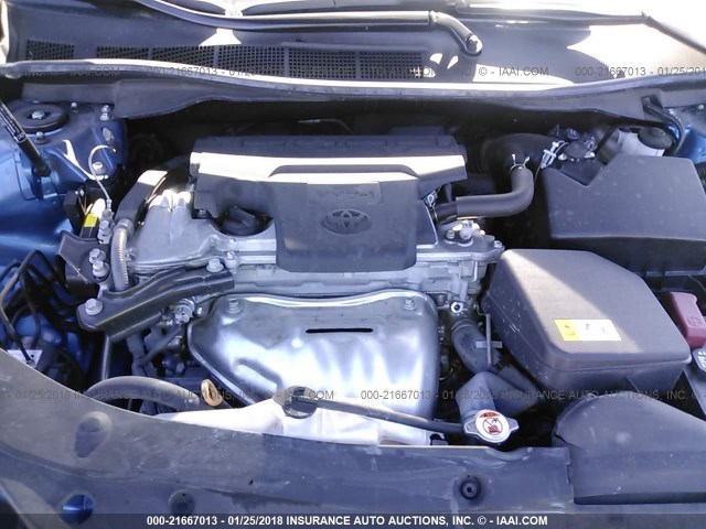 4T1BF1FKXHU737910 - 2017 TOYOTA CAMRY LE/XLE/SE/XSE BLUE photo 10