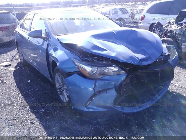 4T1BF1FKXHU737910 - 2017 TOYOTA CAMRY LE/XLE/SE/XSE BLUE photo 6