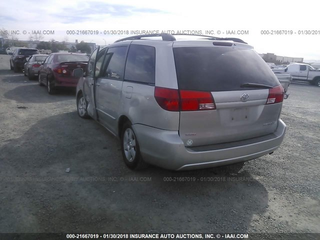 5TDZA22C44S054122 - 2004 TOYOTA SIENNA XLE/XLE LIMITED SILVER photo 3