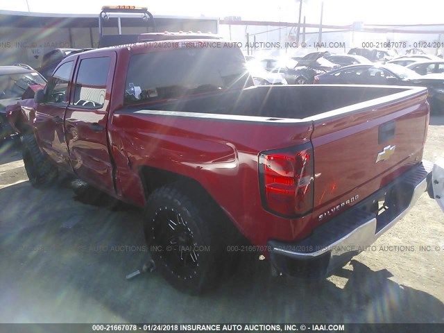 3GCPCREC1EG254915 - 2014 CHEVROLET SILVERADO C1500 LT RED photo 3