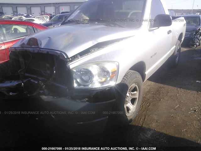 1D7HA16K98J167001 - 2008 DODGE RAM 1500 ST SILVER photo 2