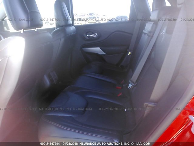 1C4PJMBS7HW594659 - 2017 JEEP CHEROKEE TRAILHAWK 红色 照片 8