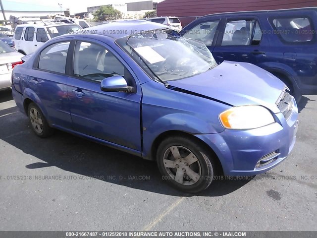 KL1TD56E49B633854 - 2009 CHEVROLET AVEO LS/LT BLUE photo 1