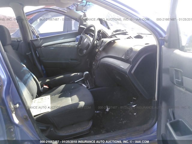 KL1TD56E49B633854 - 2009 CHEVROLET AVEO LS/LT 蓝色 照片 5