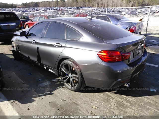 WBA4B1C56GG243027 - 2016 BMW 435 I/GRAN COUPE GRAY photo 3