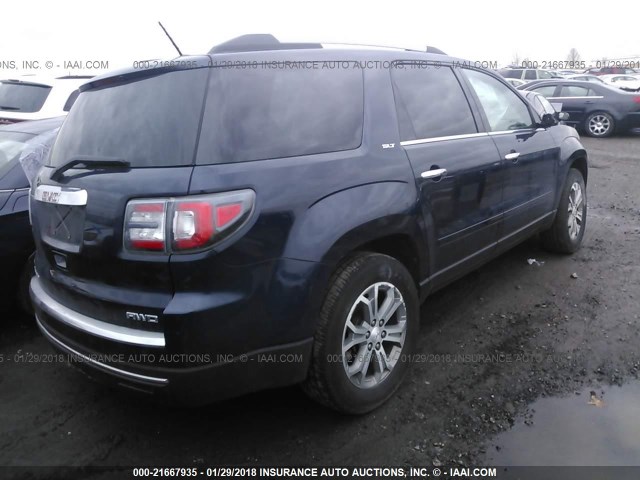1GKKVRKD4FJ303482 - 2015 GMC ACADIA SLT-1 Темно-синій фото 4