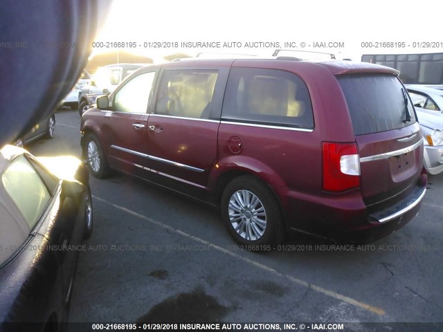 2C4RC1GG9DR736583 - 2013 CHRYSLER TOWN & COUNTRY LIMITED RED photo 3