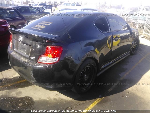 JTKJF5C72C3030203 - 2012 TOYOTA SCION TC 黑色 照片 4