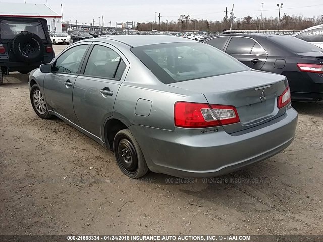 4A3AB36F29E008951 - 2009 MITSUBISHI GALANT ES GREEN photo 3