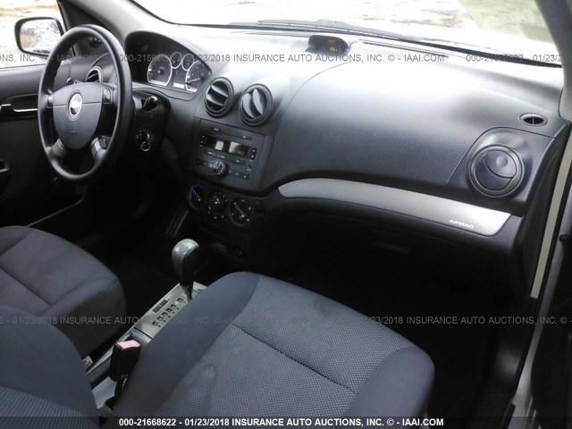 KL1TD566X7B106214 - 2007 CHEVROLET AVEO LS SILVER photo 5