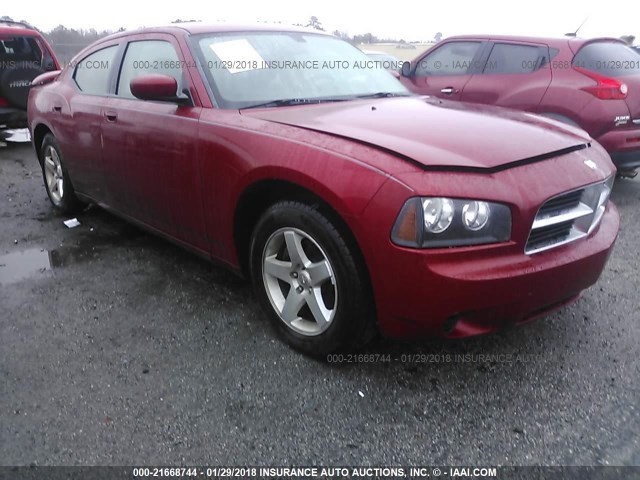 2B3CA4CD9AH151126 - 2010 DODGE CHARGER RED photo 1