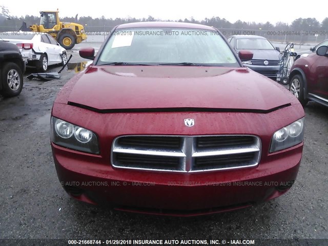 2B3CA4CD9AH151126 - 2010 DODGE CHARGER RED photo 6