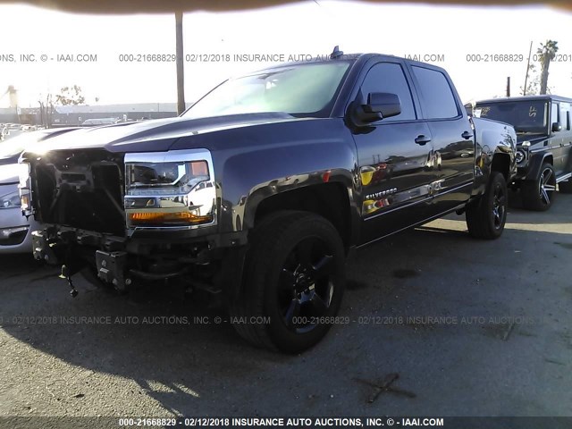 3GCPCREC8GG145810 - 2016 CHEVROLET SILVERADO C1500 LT BLACK photo 2