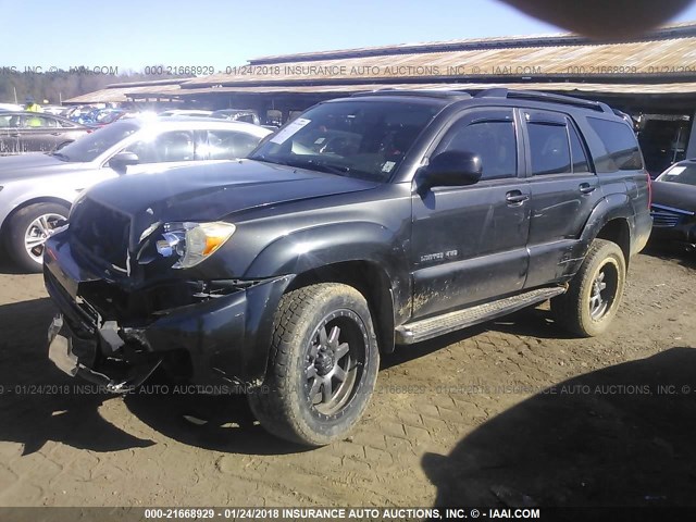 JTEBT17R68K005337 - 2008 TOYOTA 4RUNNER LIMITED BLACK photo 2