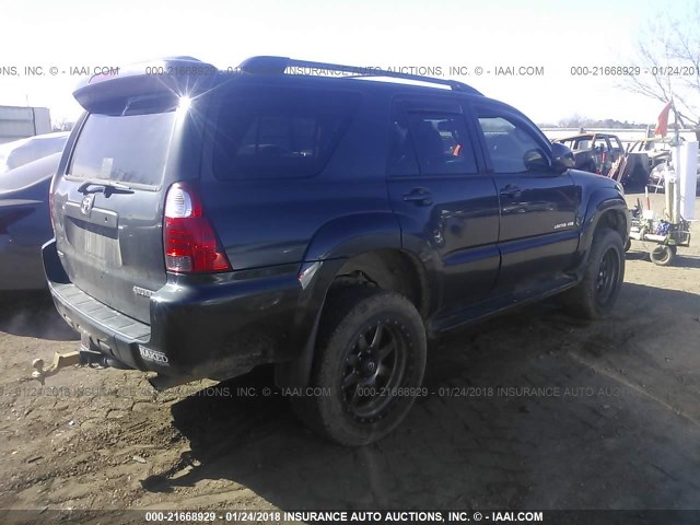 JTEBT17R68K005337 - 2008 TOYOTA 4RUNNER LIMITED BLACK photo 4