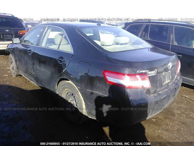 4T1BF3EKXBU192599 - 2011 TOYOTA CAMRY SE/LE/XLE 黑色 照片 3