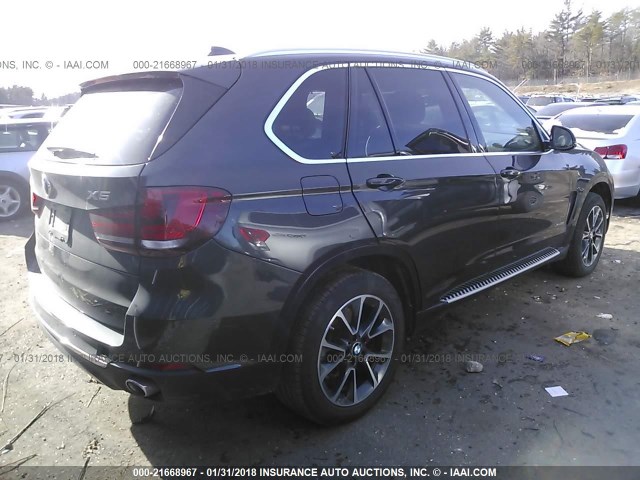 5UXKR0C51H0V66992 - 2017 BMW X5 XDRIVE35I GRAY photo 4