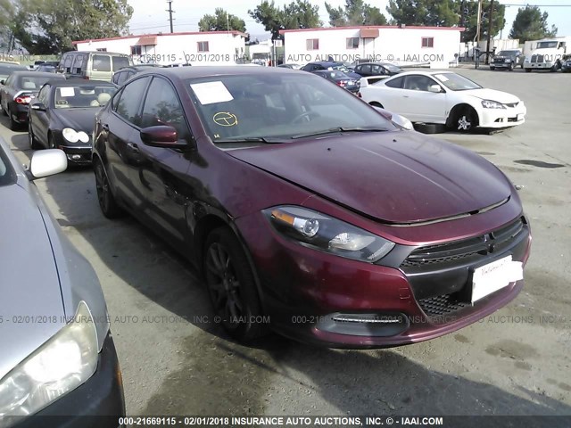 1C3CDFAA6FD345776 - 2015 DODGE DART SE RED photo 1