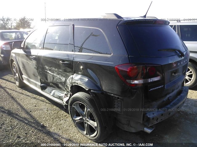 3C4PDCGG3GT115308 - 2016 DODGE JOURNEY CROSSROAD BLACK photo 3