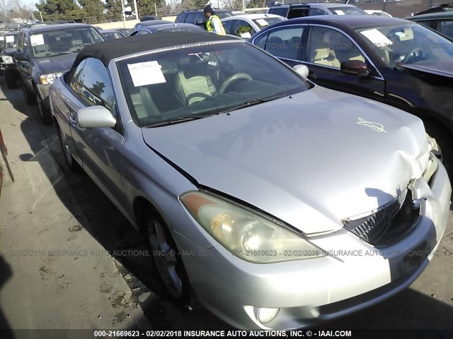4T1FA38P54U037534 - 2004 TOYOTA CAMRY SOLARA SE/SLE ვერცხლისფერი ფოტო 1