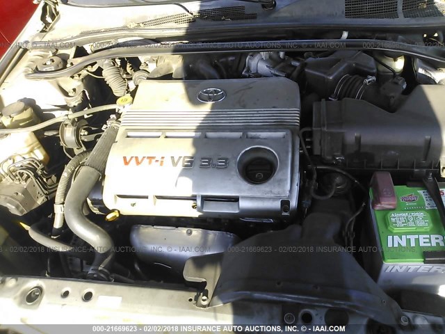 4T1FA38P54U037534 - 2004 TOYOTA CAMRY SOLARA SE/SLE ვერცხლისფერი ფოტო 10