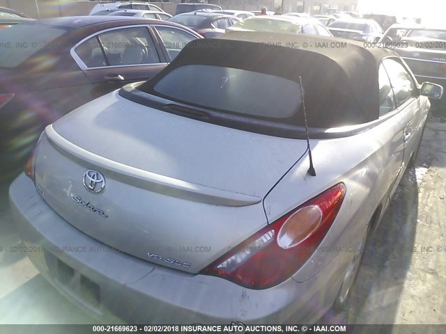 4T1FA38P54U037534 - 2004 TOYOTA CAMRY SOLARA SE/SLE ვერცხლისფერი ფოტო 4