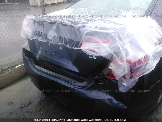 4T1BF1FK6EU817538 - 2014 TOYOTA CAMRY L/SE/LE/XLE 蓝色 照片 6