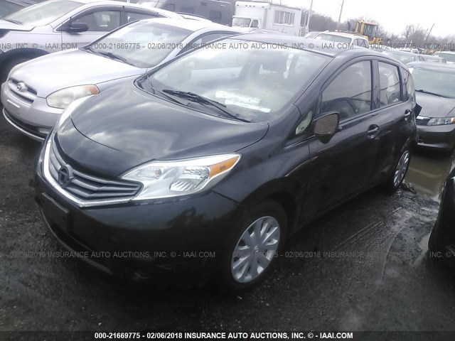 3N1CE2CP5FL390160 - 2015 NISSAN VERSA NOTE S/S PLUS/SV/SL/SR BLACK photo 2