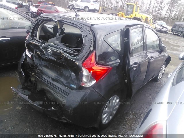 3N1CE2CP5FL390160 - 2015 NISSAN VERSA NOTE S/S PLUS/SV/SL/SR BLACK photo 4