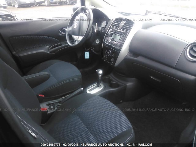 3N1CE2CP5FL390160 - 2015 NISSAN VERSA NOTE S/S PLUS/SV/SL/SR BLACK photo 5