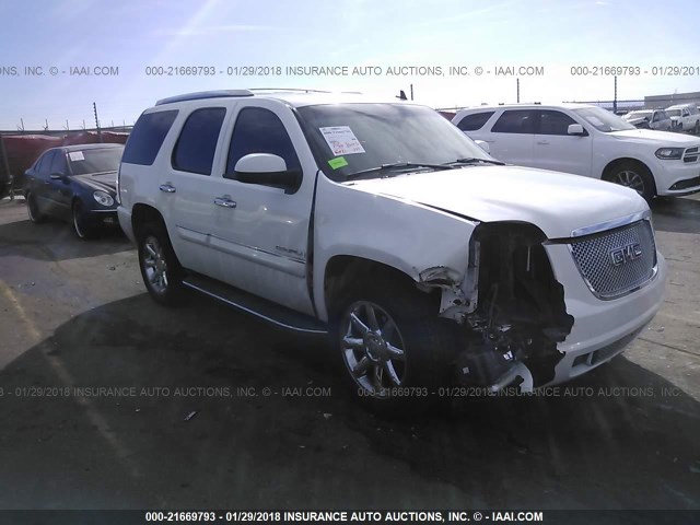 1GKFK63807J159571 - 2007 GMC YUKON DENALI WHITE photo 1