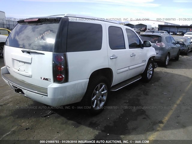 1GKFK63807J159571 - 2007 GMC YUKON DENALI WHITE photo 4