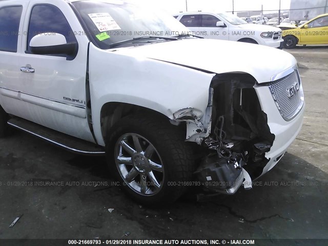 1GKFK63807J159571 - 2007 GMC YUKON DENALI WHITE photo 6