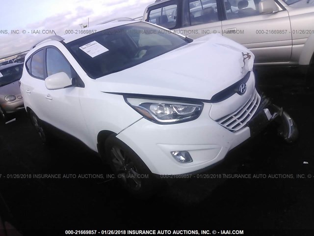 KM8JU3AG1EU879753 - 2014 HYUNDAI Tucson GLS/LIMITED/SE WHITE photo 1