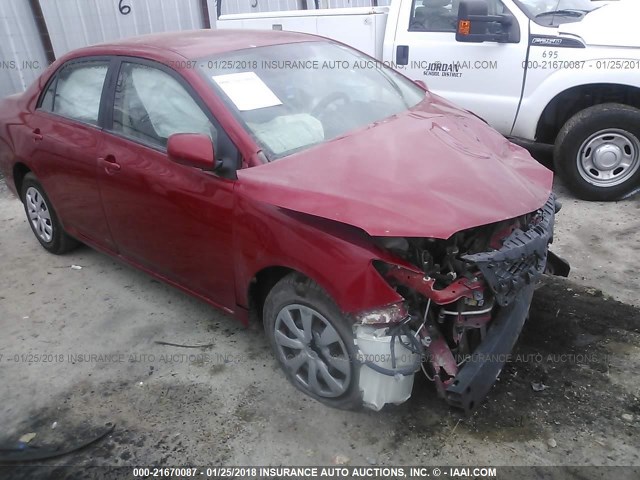 2T1BU4EE8BC660420 - 2011 TOYOTA COROLLA S/LE RED photo 1