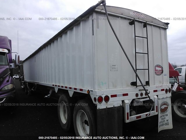 5TU124026FS000257 - 2015 CONSTRUCTION TRAILER SPEC HOPPER  WHITE photo 3