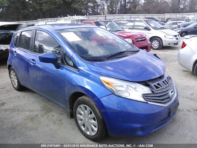 3N1CE2CP2FL437919 - 2015 NISSAN VERSA NOTE S/S PLUS/SV/SL/SR BLUE photo 1