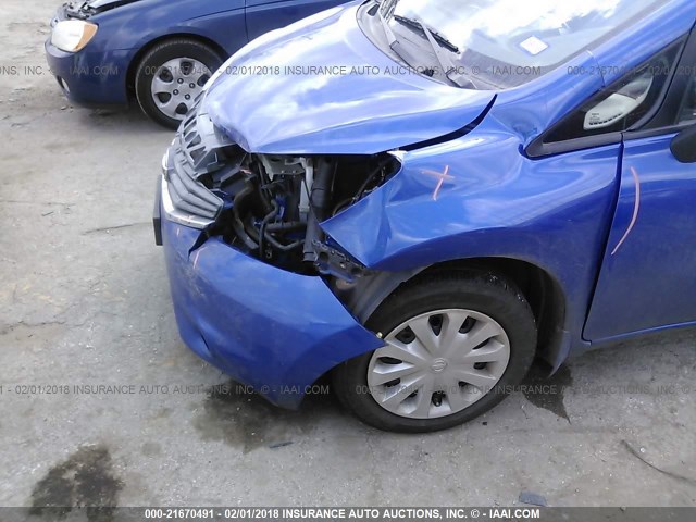 3N1CE2CP2FL437919 - 2015 NISSAN VERSA NOTE S/S PLUS/SV/SL/SR BLUE photo 6