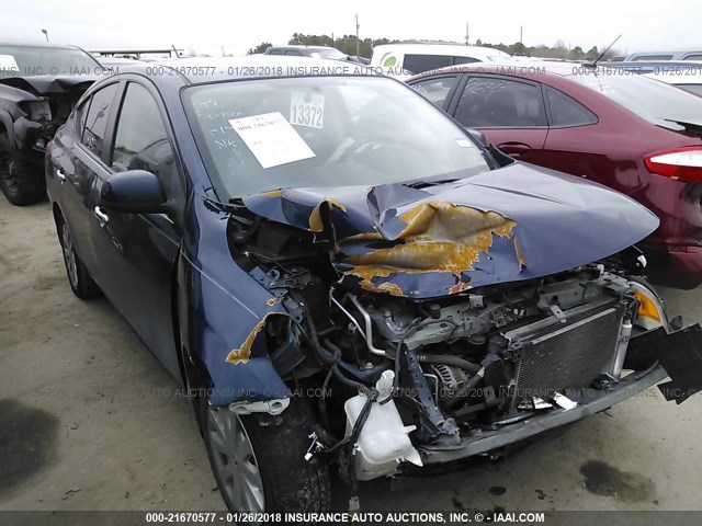 3N1CN7AP3CL893763 - 2012 NISSAN VERSA S/SV/SL BLUE photo 1