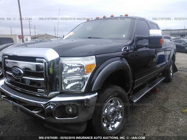 1FT7W2B6XCEB20440 - 2012 FORD F250 SUPER DUTY BLACK photo 6