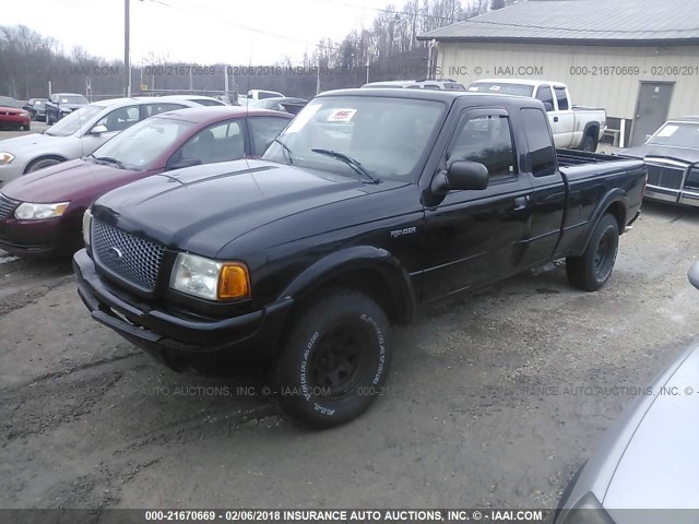 1FTZR15E41TA43327 - 2001 FORD RANGER BLACK photo 2