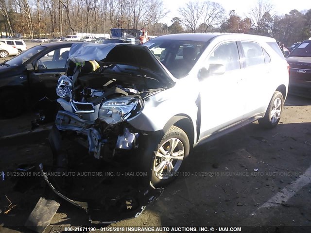 2GNALAEK4F6188119 - 2015 CHEVROLET EQUINOX LS SILVER photo 2