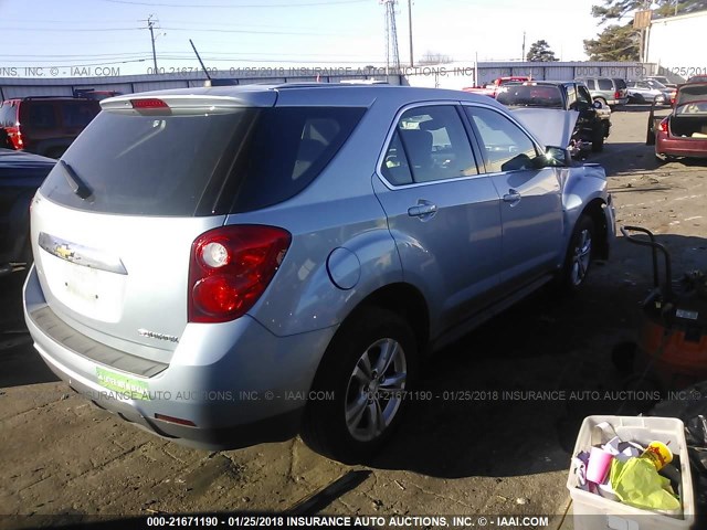 2GNALAEK4F6188119 - 2015 CHEVROLET EQUINOX LS SILVER photo 4