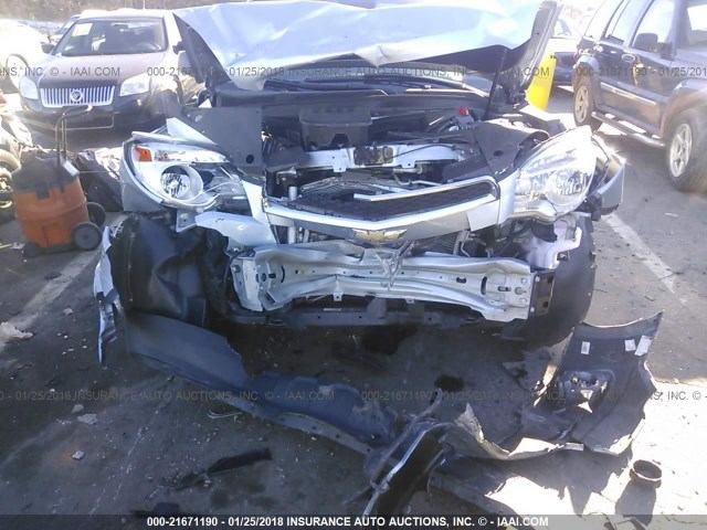 2GNALAEK4F6188119 - 2015 CHEVROLET EQUINOX LS SILVER photo 6