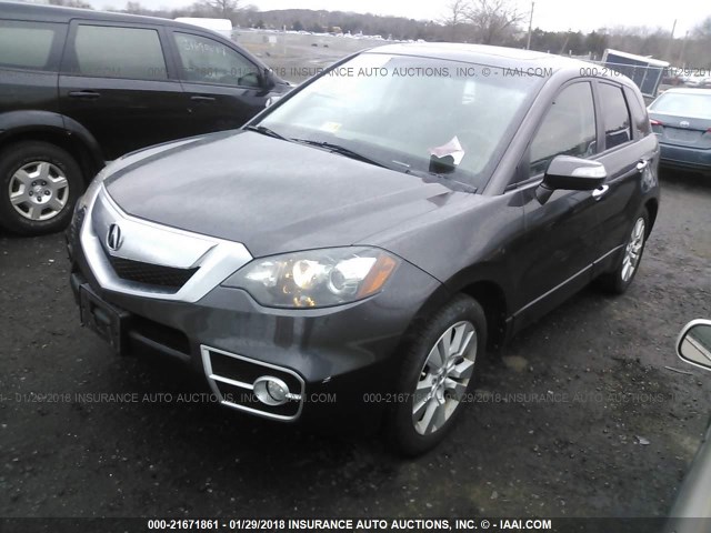 5J8TB2H56AA002044 - 2010 ACURA RDX TECHNOLOGY BLACK photo 2