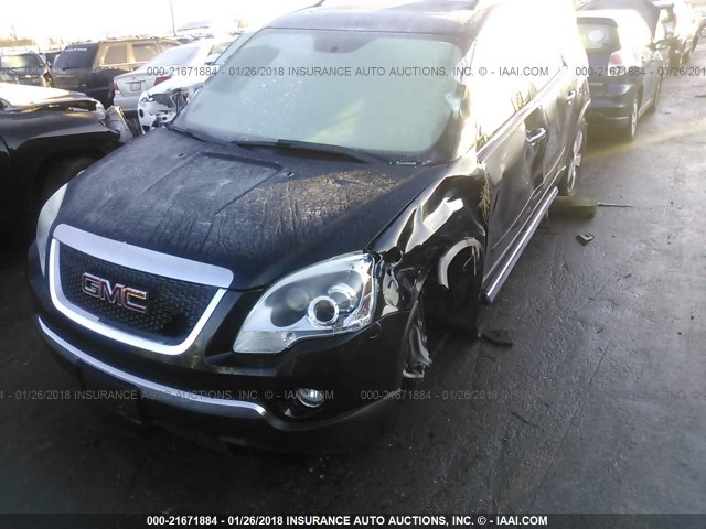 1GKKVRED8BJ271870 - 2011 GMC ACADIA SLT-1 Schwarz Foto 2