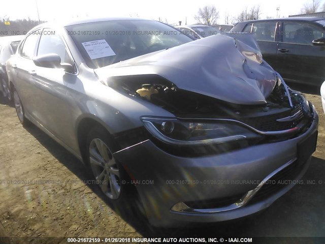 1C3CCCAB4FN666803 - 2015 CHRYSLER 200 LIMITED SILVER photo 1