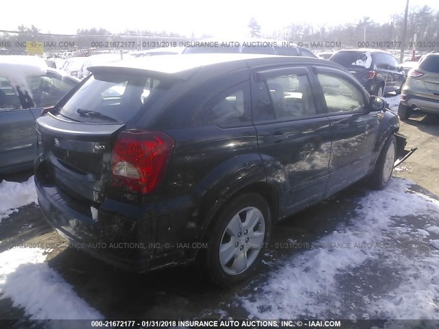 1B3HB48B47D114338 - 2007 DODGE CALIBER SXT BLACK photo 4